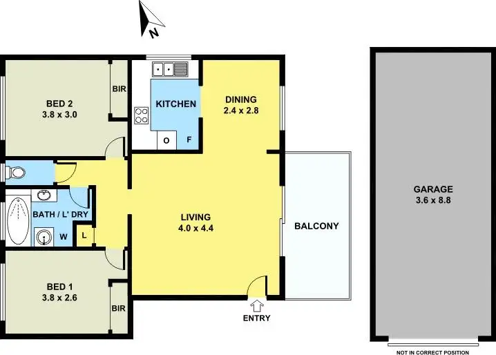 Floorplan of Homely unit listing, 3/27 Joffre Street, Coorparoo QLD 4151
