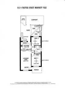 Floorplan of Homely unit listing, 12/9 Tretter Street, Morphett Vale SA 5162