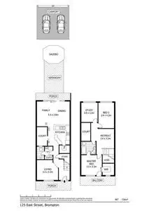 Floorplan of Homely townhouse listing, 125 East Street, Brompton SA 5007
