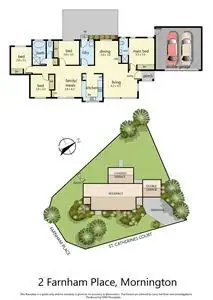 Floorplan of Homely house listing, 2 Farnham Place, Mornington VIC 3931