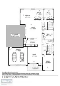 Floorplan of Homely house listing, 3 Golden Circuit, Parafield Gardens SA 5107