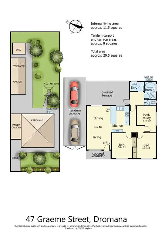 Floorplan of Homely house listing, 47 Graeme Street, Dromana VIC 3936