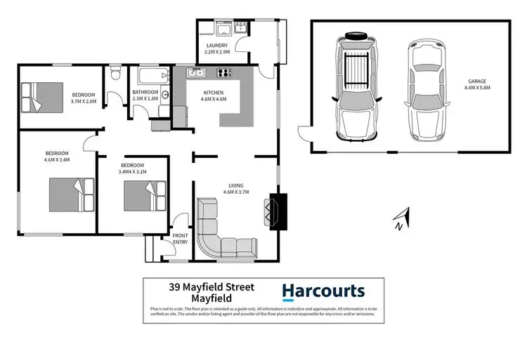 Floorplan of Homely house listing, 39 Mayfield Street, Mayfield TAS 7248