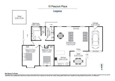 Floorplan of Homely house listing, 10 Peacock Place, Legana TAS 7277