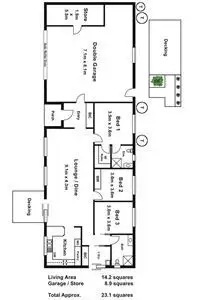Floorplan of Homely house listing, 8 Londres Way, Tyabb VIC 3913