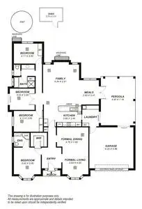 Floorplan of Homely house listing, 1 Cray Court, Littlehampton SA 5250