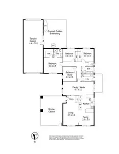 Floorplan of Homely house listing, 9 Hawksburn Crescent, Wantirna South VIC 3152