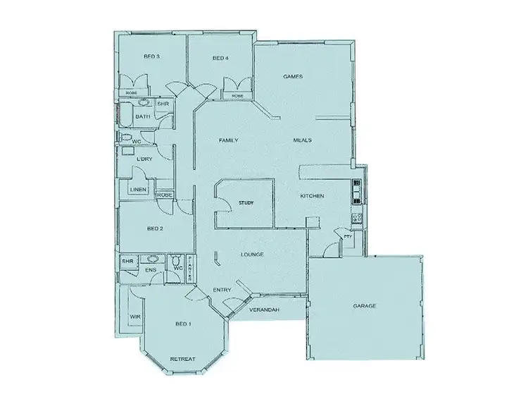 Floorplan of Homely house listing, 172 Peelwood Parade, Halls Head WA 6210