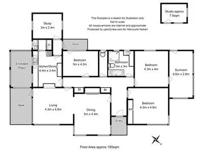 Floorplan of Homely house listing, 18 Minallo Avenue, West Hobart TAS 7000