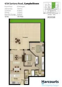 Floorplan of Homely apartment listing, 4/54 Santana Road, Campbelltown NSW 2560