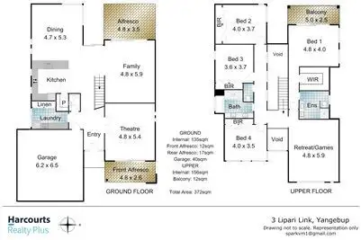 Floorplan of Homely house listing, 3 Lipari Link, Yangebup WA 6164