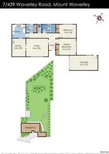 Floorplan of Homely unit listing, 7/439 Waverley Road, Mount Waverley VIC 3149