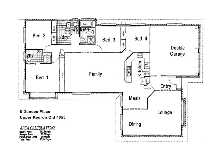 Floorplan of Homely house listing, 8 Dundee Place, Upper Kedron QLD 4055