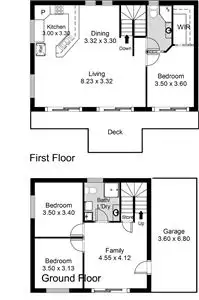 Floorplan of Homely house listing, 1 Miami Boulevard, Middleton SA 5213