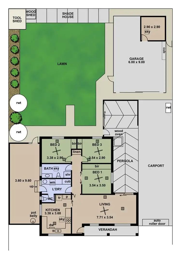 Floorplan of Homely house listing, 74 Suzanne Avenue, Morphett Vale SA 5162
