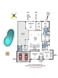 Floorplan of Homely house listing, 22 Brolga Way, Hewett SA 5118
