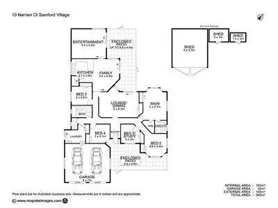 Floorplan of Homely house listing, 10 Narrien Court, Samford Village QLD 4520