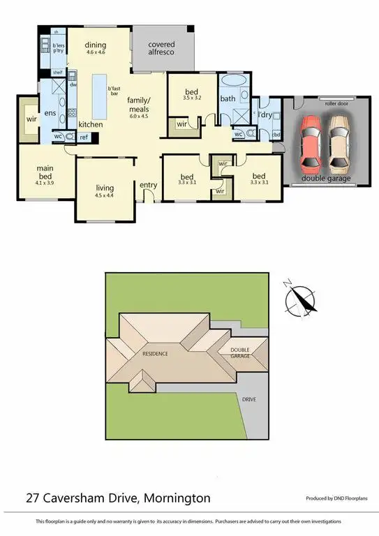 Floorplan of Homely house listing, 27 Caversham Drive, Mornington VIC 3931