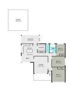 Floorplan of Homely house listing, 624 York Street, Ballarat East VIC 3350