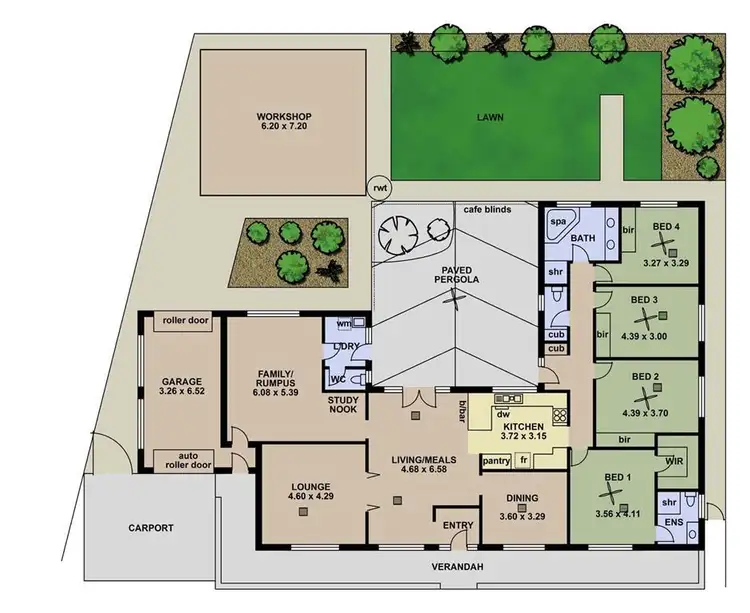 Floorplan of Homely house listing, 27 Warburton Drive, Woodcroft SA 5162