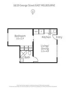 Floorplan of Homely apartment listing, 18/29-35 George Street, East Melbourne VIC 3002