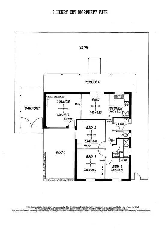 Floorplan of Homely house listing, 5 Henry Court, Morphett Vale SA 5162