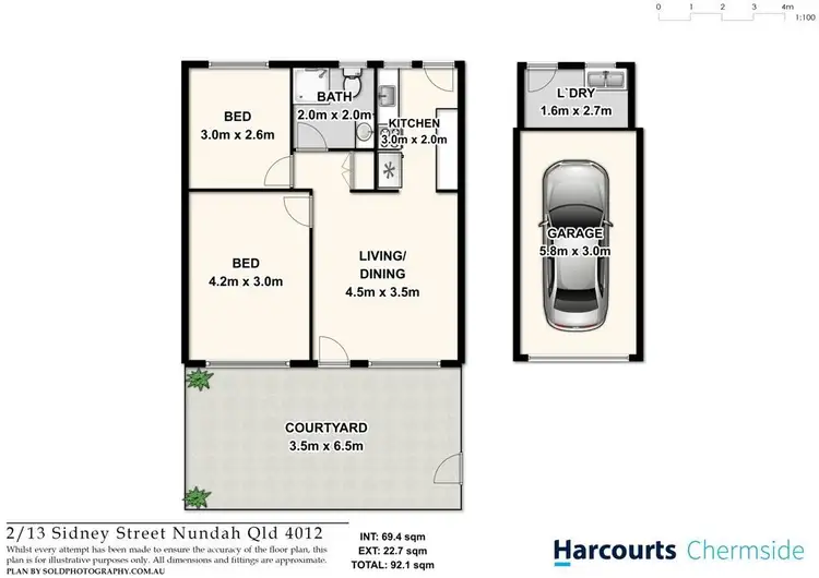 Floorplan of Homely unit listing, 2/15 Sidney Street, Nundah QLD 4012