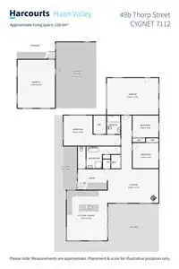 Floorplan of Homely house listing, 49B Thorp Street, Cygnet TAS 7112
