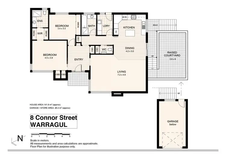 Floorplan of Homely house listing, 8 Connor Street, Warragul VIC 3820