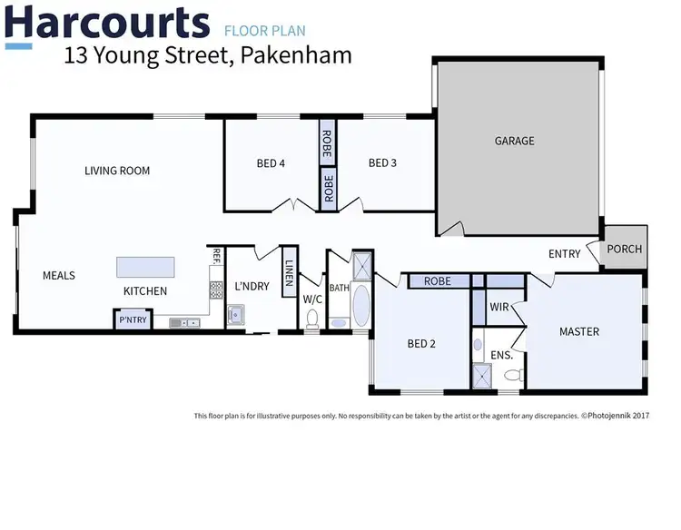 Floorplan of Homely house listing, 13 Young Street, Pakenham VIC 3810