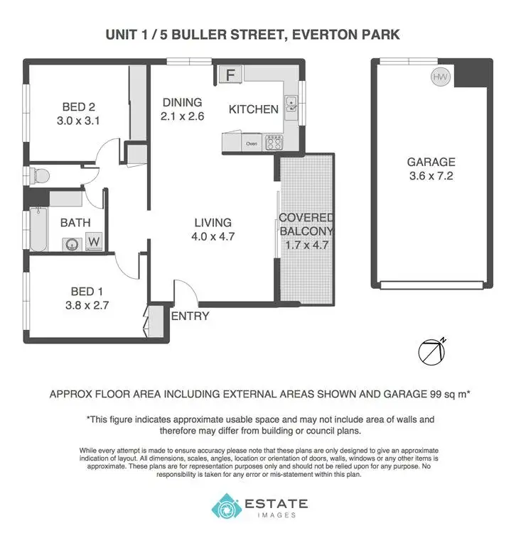 Floorplan of Homely block of units listing, 5 Buller Street, Everton Park QLD 4053