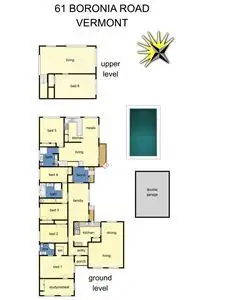 Floorplan of Homely house listing, 61 Boronia Road, Vermont VIC 3133
