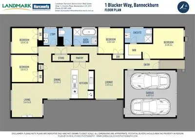 Floorplan of Homely house listing, 1 Blacker Way, Bannockburn VIC 3331