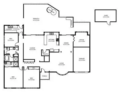 Floorplan of Homely house listing, 71 Aurelia Drive, North Haven SA 5018
