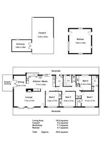 Floorplan of Homely rural property listing, 2 Craig Avon Lane, Merricks North VIC 3926