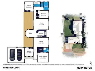 Floorplan of Homely house listing, 8 Bagshot Court, Mornington VIC 3931
