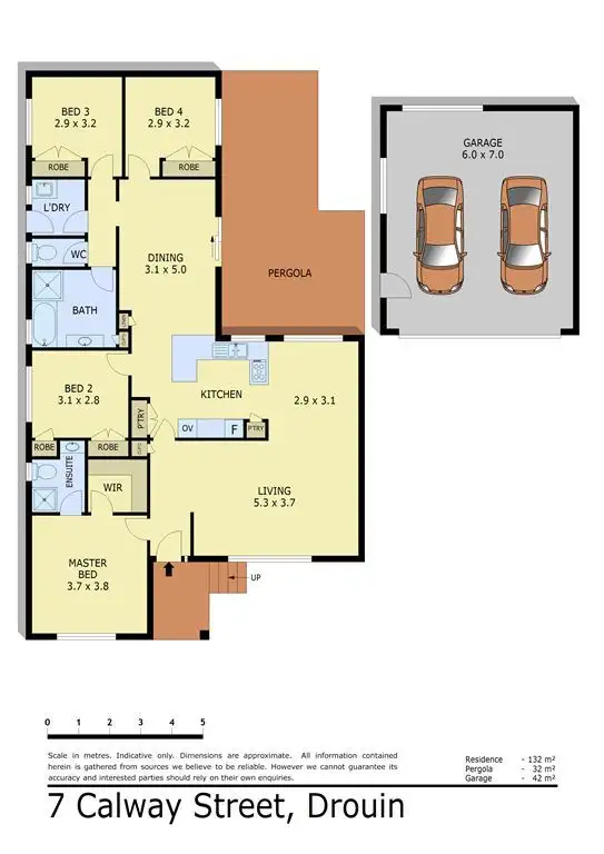 Floorplan of Homely house listing, 7 Calway Street, Drouin VIC 3818