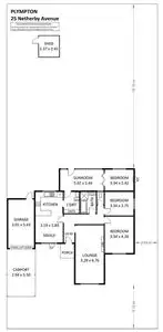 Floorplan of Homely house listing, 25 Netherby Avenue, Plympton SA 5038
