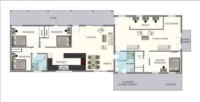 Floorplan of Homely house listing, 312 Bluewater Drive, Bluewater QLD 4818