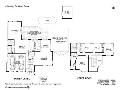 Floorplan of Homely house listing, 4 Chantilly Court, Albany Creek QLD 4035