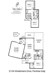 Floorplan of Homely house listing, 2/134 Windermere Drive, Ferntree Gully VIC 3156