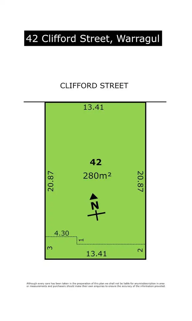 Floorplan of Homely land listing, 42 Clifford Street, Warragul VIC 3820