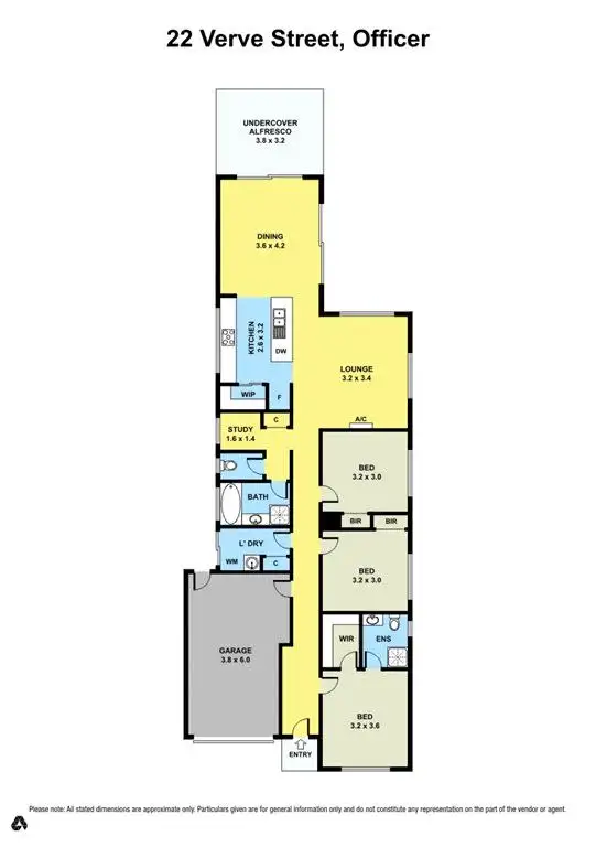 Floorplan of Homely house listing, 22 Verve Drive, Officer VIC 3809