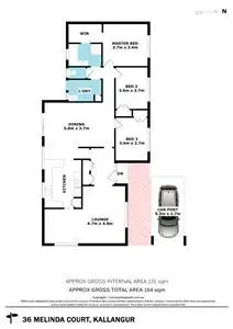 Floorplan of Homely house listing, 36 Melinda Court, Kallangur QLD 4503