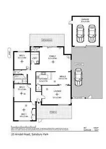 Floorplan of Homely house listing, 20 Arndell Road, Salisbury Park SA 5109
