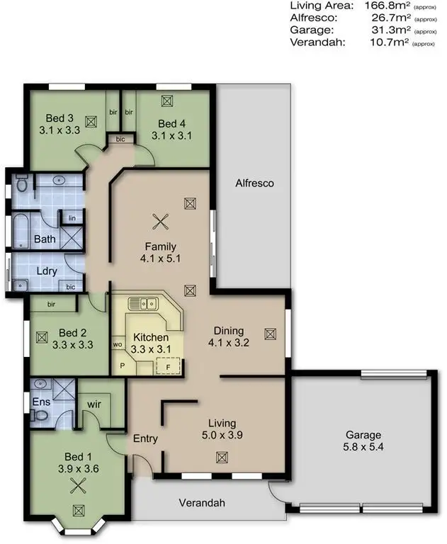 Floorplan of Homely house listing, 4 Sawyer Crescent, Mount Barker SA 5251