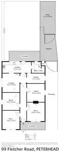 Floorplan of Homely house listing, 99 Fletcher Road, Peterhead SA 5016
