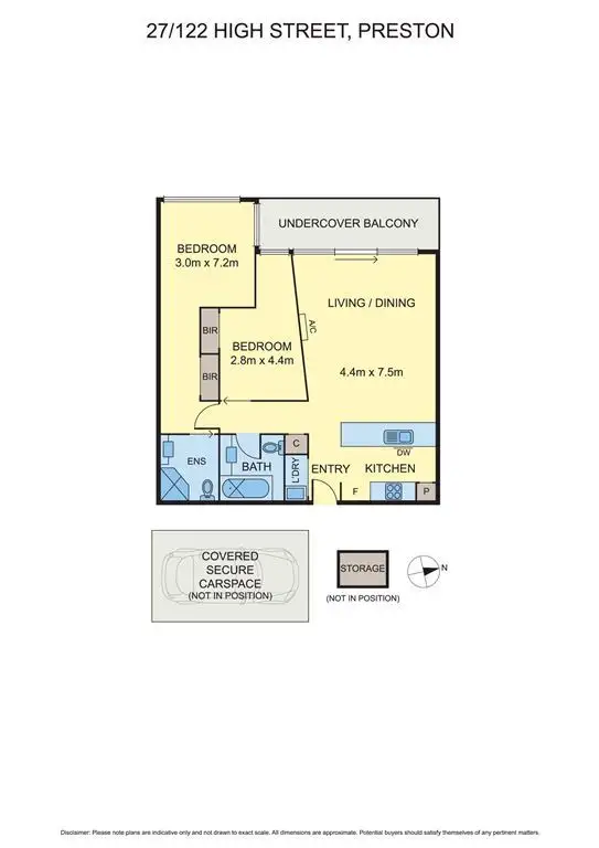 Floorplan of Homely apartment listing, 27/122 High Street, Preston VIC 3072