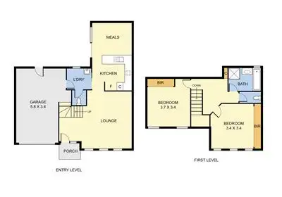 Floorplan of Homely unit listing, 4/2 Henry Street, Boronia VIC 3155