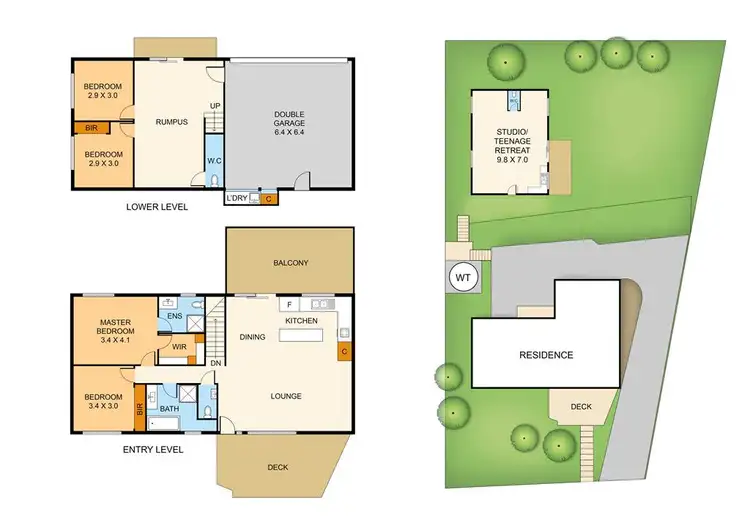 Floorplan of Homely house listing, 1411 Mountain Highway, The Basin VIC 3154